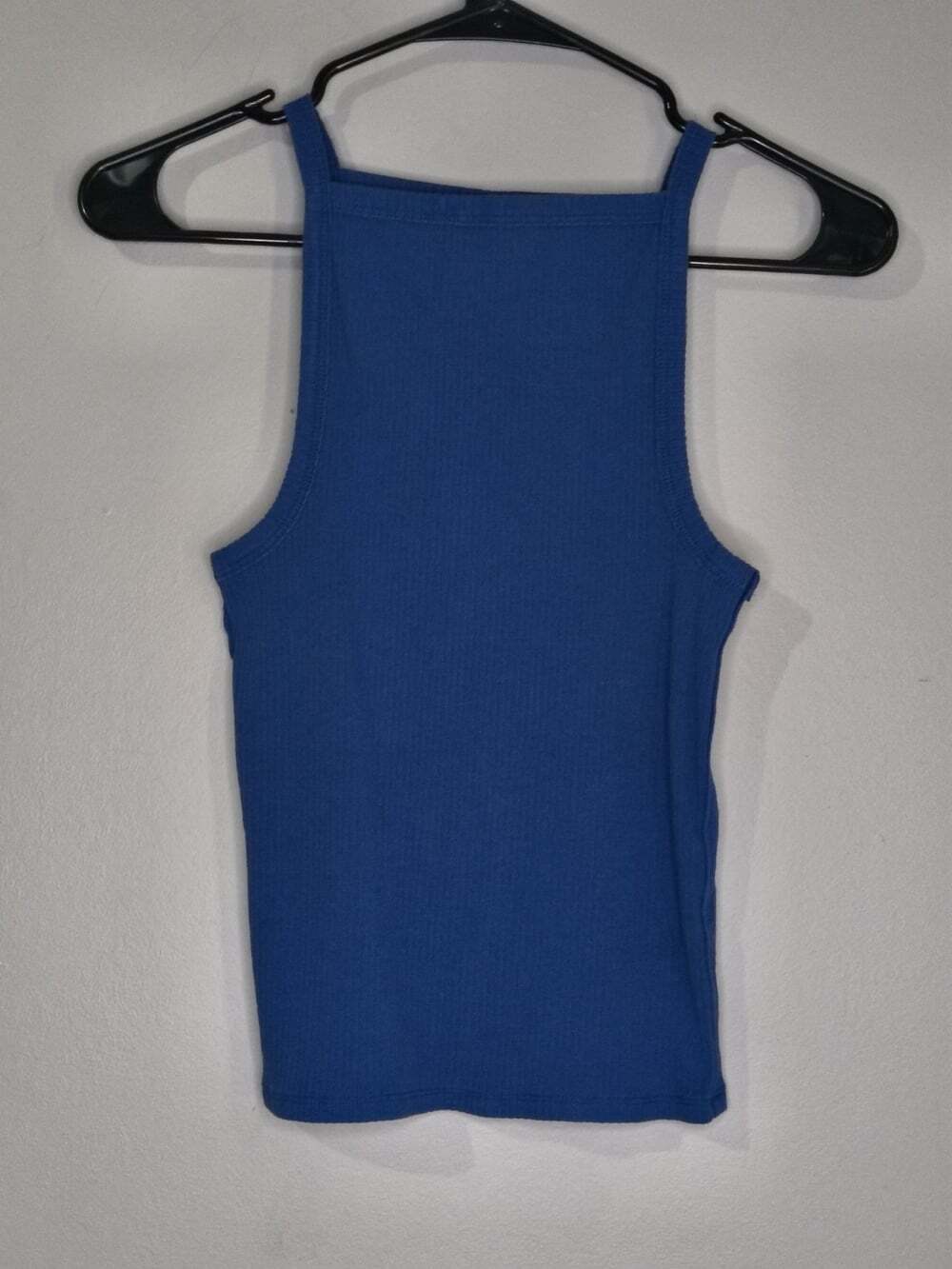 We The Free Ribbed Knit Tank Top Square Neck Blue Size XS Free People - Picture 2 of 9